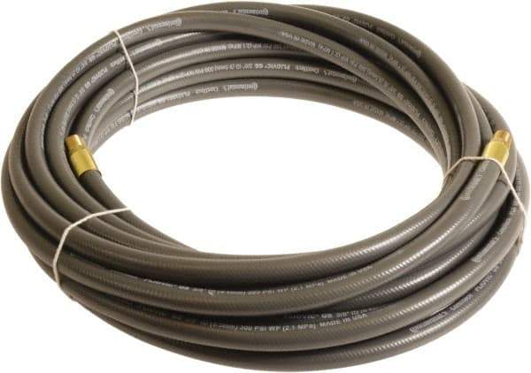 Continental ContiTech - 1/2" ID x 0.78" OD 20' Long Multipurpose Air Hose - MNPT x MNPT Ends, 300 Working psi, -10 to 158°F, 1/2" Fitting, Gray - Exact Industrial Supply