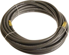 Continental ContiTech - 3/8" ID x 0.6" OD 50' Long Multipurpose Air Hose - MNPT x FNPT Ends, 300 Working psi, -10 to 158°F, 1/4" Fitting, Gray - Exact Industrial Supply