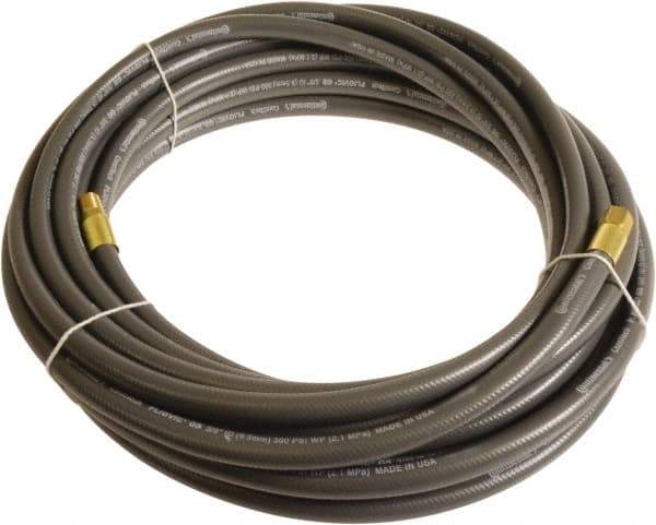 Continental ContiTech - 1/4" ID x 0.45" OD 50' Long Multipurpose Air Hose - MNPT x FNPT Ends, 300 Working psi, -10 to 158°F, 1/4" Fitting, Gray - Exact Industrial Supply