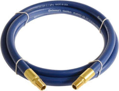 Continental ContiTech - 1/4" ID x 0.45" OD 5' Long Multipurpose Air Hose - MNPT x MNPT Ends, 300 Working psi, -10 to 158°F, 1/4" Fitting, Blue - Exact Industrial Supply