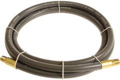 Continental ContiTech - 1/4" ID x 0.45" OD 10' Long Multipurpose Air Hose - MNPT x MNPT Ends, 300 Working psi, -10 to 158°F, 1/4" Fitting, Gray - Exact Industrial Supply