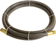 Continental ContiTech - 3/8" ID x 0.6" OD 10' Long Multipurpose Air Hose - FNPT x FNPT Ends, 300 Working psi, -10 to 158°F, 1/4" Fitting, Gray - Exact Industrial Supply