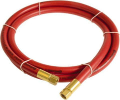 Continental ContiTech - 1/2" ID x 0.78" OD 10' Long Multipurpose Air Hose - FNPT x FNPT Ends, 300 Working psi, -10 to 158°F, 1/2" Fitting, Red - Exact Industrial Supply