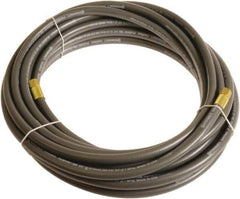 Continental ContiTech - 1/4" ID x 0.45" OD 50' Long Multipurpose Air Hose - FNPT x FNPT Ends, 300 Working psi, -10 to 158°F, 1/4" Fitting, Gray - Exact Industrial Supply