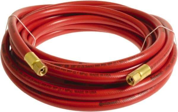 Continental ContiTech - 1/4" ID x 0.45" OD 50' Long Multipurpose Air Hose - FNPT x FNPT Ends, 300 Working psi, -10 to 158°F, 1/4" Fitting, Red - Exact Industrial Supply