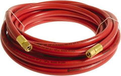 Continental ContiTech - 1/2" ID x 0.78" OD 15' Long Multipurpose Air Hose - FNPT x FNPT Ends, 300 Working psi, -10 to 158°F, 1/2" Fitting, Red - Exact Industrial Supply