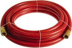 Continental ContiTech - 3/4" ID x 1.11" OD 20' Long Multipurpose Air Hose - FNPT x FNPT Ends, 250 Working psi, -10 to 158°F, 3/4" Fitting, Red - Exact Industrial Supply
