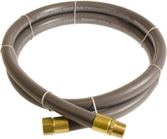 Continental ContiTech - 3/4" ID x 1.11" OD 5' Long Multipurpose Air Hose - MNPT x FNPT Ends, 250 Working psi, -10 to 158°F, 3/4" Fitting, Gray - Exact Industrial Supply