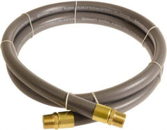 Continental ContiTech - 1" ID x 1.38" OD 3' Long Multipurpose Air Hose - MNPT x MNPT Ends, 250 Working psi, -10 to 158°F, 1" Fitting, Gray - Exact Industrial Supply