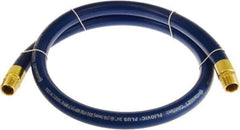 Continental ContiTech - 3/4" ID x 1.11" OD 10' Long Multipurpose Air Hose - MNPT x MNPT Ends, 250 Working psi, -10 to 158°F, 3/4" Fitting, Blue - Exact Industrial Supply