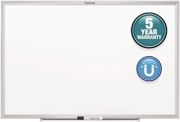 Quartet - 36" High x 48" Wide Magnetic Dry Erase Board - Steel, Includes Dry-Erase Marker & Mounting Kit - Exact Industrial Supply