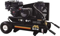 MI-T-M - 6.5 hp, 10.9 CFM, 125 Max psi, Air Compressor/Generator Combo Unit Portable Fuel Air Compressor - Honda GX200 OHV Engine, 12.4 CFM - Exact Industrial Supply