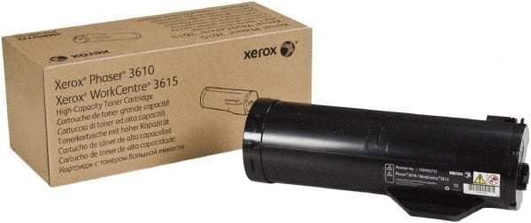Xerox - Black Toner Cartridge - Use with Xerox Phaser 3610, WorkCentre 3615 - Exact Industrial Supply