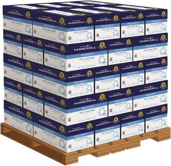 Hammermill - 8-1/2" x 11" White Copy Paper - Use with Laser Printers, Inkjet Printers, Copiers - Exact Industrial Supply