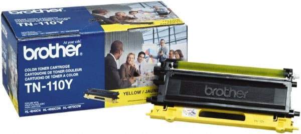 Brother - Yellow Toner Cartridge - Use with Brother DCP-9040CN, 9045CDN, HL-4040CDN, 4040CN, 4070CDW, MFC-9440CN, 9550CDN, 9840CDW - Exact Industrial Supply
