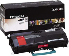 Lexmark - Black Toner Cartridge - Use with Lexmark E260, E360, E460 - Exact Industrial Supply