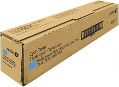 Xerox - Cyan Toner Cartridge - Use with Xerox WorkCentre 7525, 7535, 7530, 7545, 7556 - Exact Industrial Supply