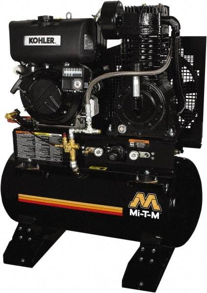 MI-T-M - Stationary Gas Air Compressors Horsepower: 9.0 Cubic Feet per Minute: 29.00 - Exact Industrial Supply