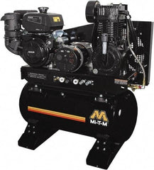 MI-T-M - Stationary Gas Air Compressors Horsepower: 14 Cubic Feet per Minute: 15.70 - Exact Industrial Supply