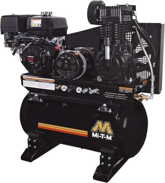 MI-T-M - Stationary Gas Air Compressors Horsepower: 13 Cubic Feet per Minute: 15.70 - Exact Industrial Supply
