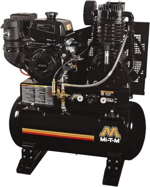 MI-T-M - Stationary Gas Air Compressors Horsepower: 14 Cubic Feet per Minute: 29.00 - Exact Industrial Supply