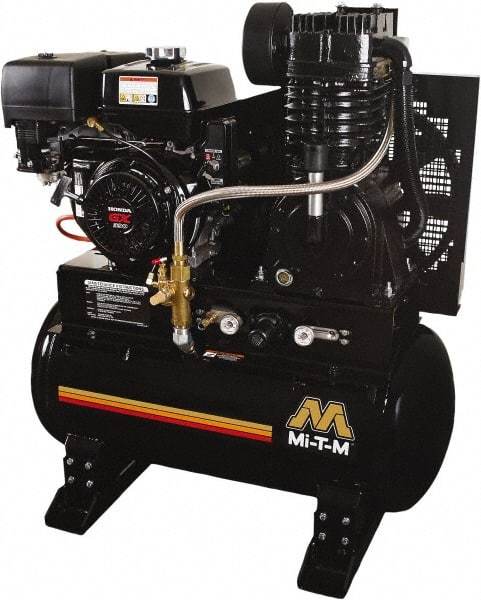 MI-T-M - Stationary Gas Air Compressors Horsepower: 13 Cubic Feet per Minute: 29.00 - Exact Industrial Supply