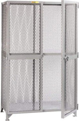 Little Giant - 1 Shelf Visible Storage Cabinet - Steel, 49" Wide x 27" Deep x 78" High, Gray - Exact Industrial Supply