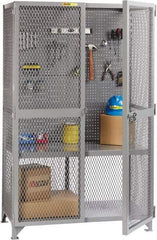 Little Giant - 1 Shelf Visible Storage Cabinet - Steel, 49" Wide x 33" Deep x 81" High, Gray - Exact Industrial Supply