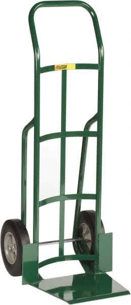 Little Giant - 800 Lb Capacity 47" OAH Hand Truck - 13-1/2 x 16" Base Plate, Continuous Handle, Steel, Solid Rubber Wheels - Exact Industrial Supply