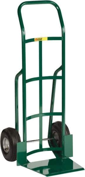 Little Giant - 800 Lb Capacity 47" OAH Hand Truck - 13-1/2 x 16" Base Plate, Continuous Handle, Steel, Pneumatic Wheels - Exact Industrial Supply