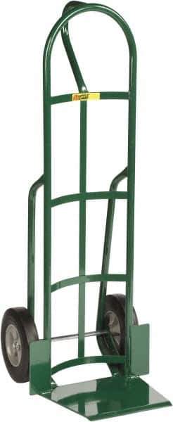 Little Giant - 800 Lb Capacity 49" OAH Hand Truck - 13-1/2 x 16" Base Plate, Loop Handle, Steel, Solid Rubber Wheels - Exact Industrial Supply