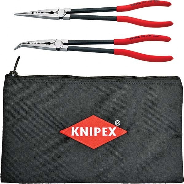 Plier Set: 2 Pc, Long Nose Pliers Comes in Box, Plastic Handle