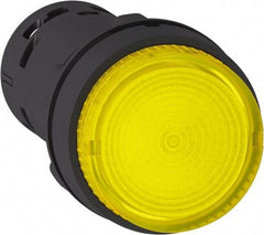 Schneider Electric - Pushbutton Switch Illuminated Body - Yellow - Exact Industrial Supply