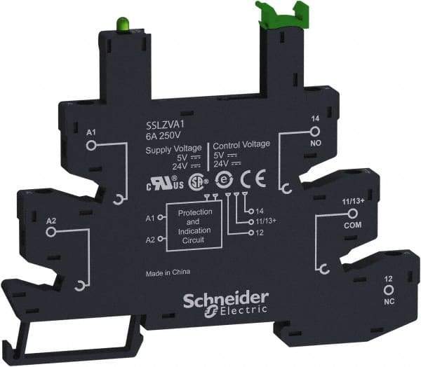 Schneider Electric - Relay Sockets Socket Shape: Flat Number of Pins: 5 - Exact Industrial Supply