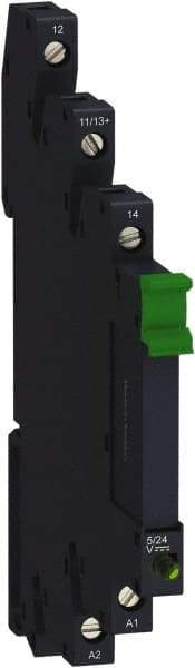 Schneider Electric - Relay Sockets Socket Shape: Flat Number of Pins: 5 - Exact Industrial Supply