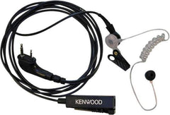 Kenwood - Ear Bud, Palm Microphone Two Wire Microphone - Black & Clear, Use with Protalk Series Two Way Radios - Exact Industrial Supply