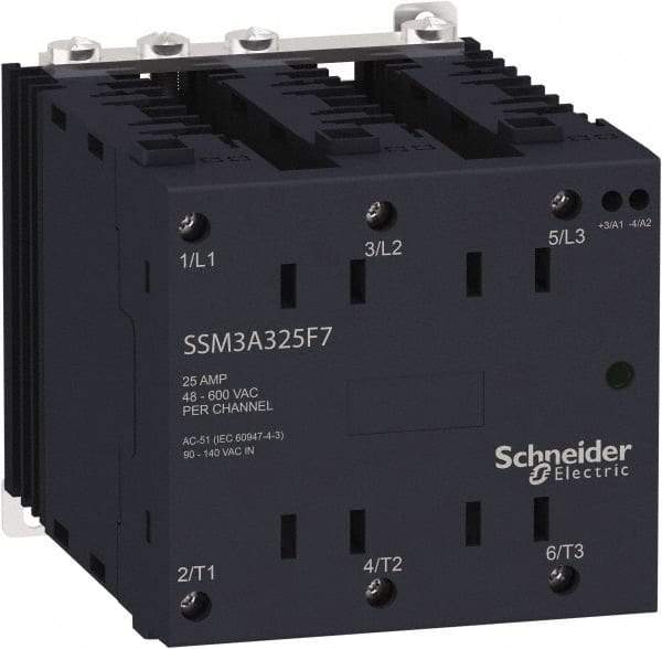Schneider Electric - 3 Pole, 1NO, 180-280 VAC Control Relay - Exact Industrial Supply