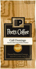 Peet's Coffee & Tea - Coffee Portion Packs, Caf\xE9 Domingo Blend, 2.5 oz Frack Pack, 18/Box - Exact Industrial Supply