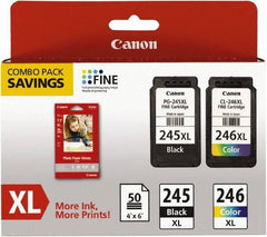 Canon - Ink & Paper Combo - Use with Canon PIXMA iP2820, MG2420, MG2920, MG2924, MX492 - Exact Industrial Supply