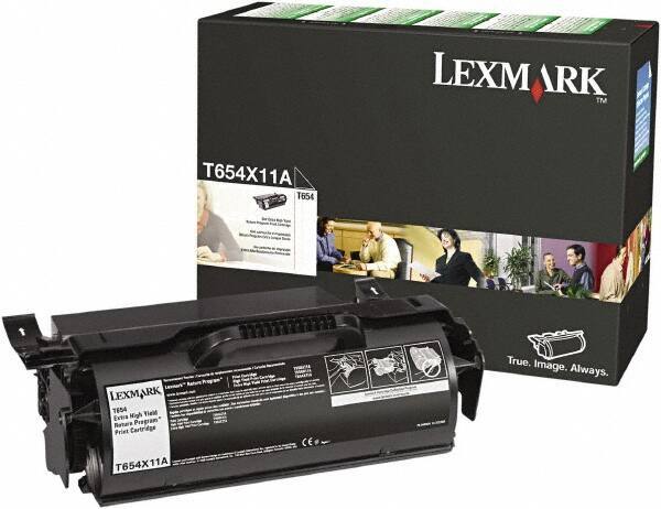 Lexmark - Black Ink Cartridge - Use with Lexmark T654dn, T654dtn, T654n, T656dne - Exact Industrial Supply