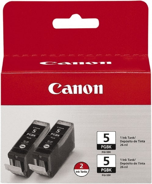 Canon - Pack of (2), Black Ink Cartridges - Exact Industrial Supply