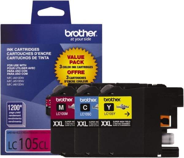 Brother - Ink Cartridge - Use with Brother MFC-J4310DW, J4410DW, J4510DW, J4610DW, J4710DW, J6520DW, J6720DW, J6920DW - Exact Industrial Supply