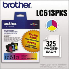 Brother - Ink Cartridge - Use with Brother DCP-J140W, 165C, 375CW, 385C, 395CN, 585CW, MFC-250C, 255CW, 290C, 295CN, 490CW, 495CW, J615W, 775CW, 790CW, 795CW, 990CW - Exact Industrial Supply
