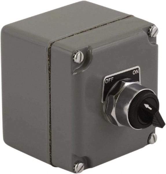 Schneider Electric - 1 Operator, Pushbutton Control Station - Start (Legend), Momentary Switch, NO/NC Contact, NEMA 1, 13, 3, 4 - Exact Industrial Supply