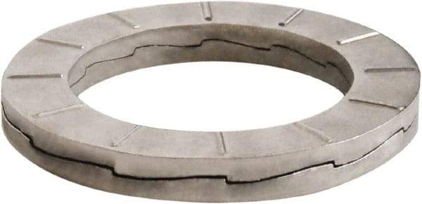 DISC-LOCK - 1", 1.626" OD, Uncoated, Stainless Steel Wedge Lock Washer - Grade 316L, 1.01 to 1.02" ID - Exact Industrial Supply
