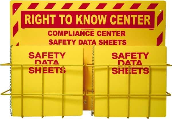 NMC - 20" Wide x 28" High, Information Center - 3 Rings, English - Exact Industrial Supply