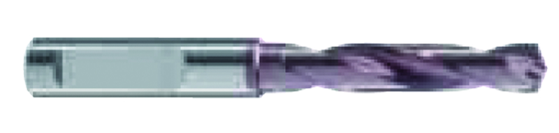 14mm Dia. - Carbide HP 3XD Drill-140Â° Point-Coolant-Firex-Notch Shank - Exact Industrial Supply