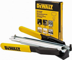 DeWALT - 7-1/2" OAL, Hog Ring Pliers - Curved Jaw, ABS/Rubber Handles - Exact Industrial Supply