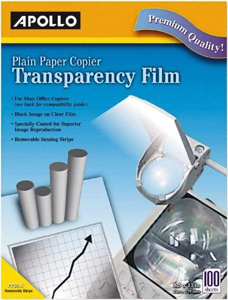 Apollo - Transparency Films & Sleeves Audio Visual Conference Accessory Type: Transparency Sleeves For Use With: Plain Paper Copiers - Exact Industrial Supply