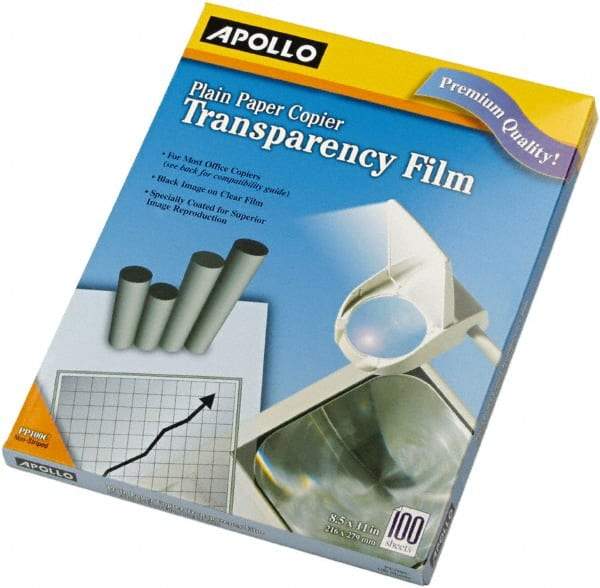 Apollo - Transparency Films & Sleeves Audio Visual Conference Accessory Type: Transparency Sleeves For Use With: Plain Paper Copiers - Exact Industrial Supply